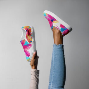 Posive vibs slip-on canvas shoes
